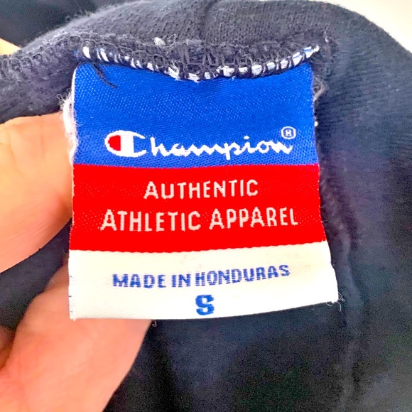 Vintage 90’s Champion Navy Blue Notre Dame Sweatshirt Sz. S - Picture 4 of 6